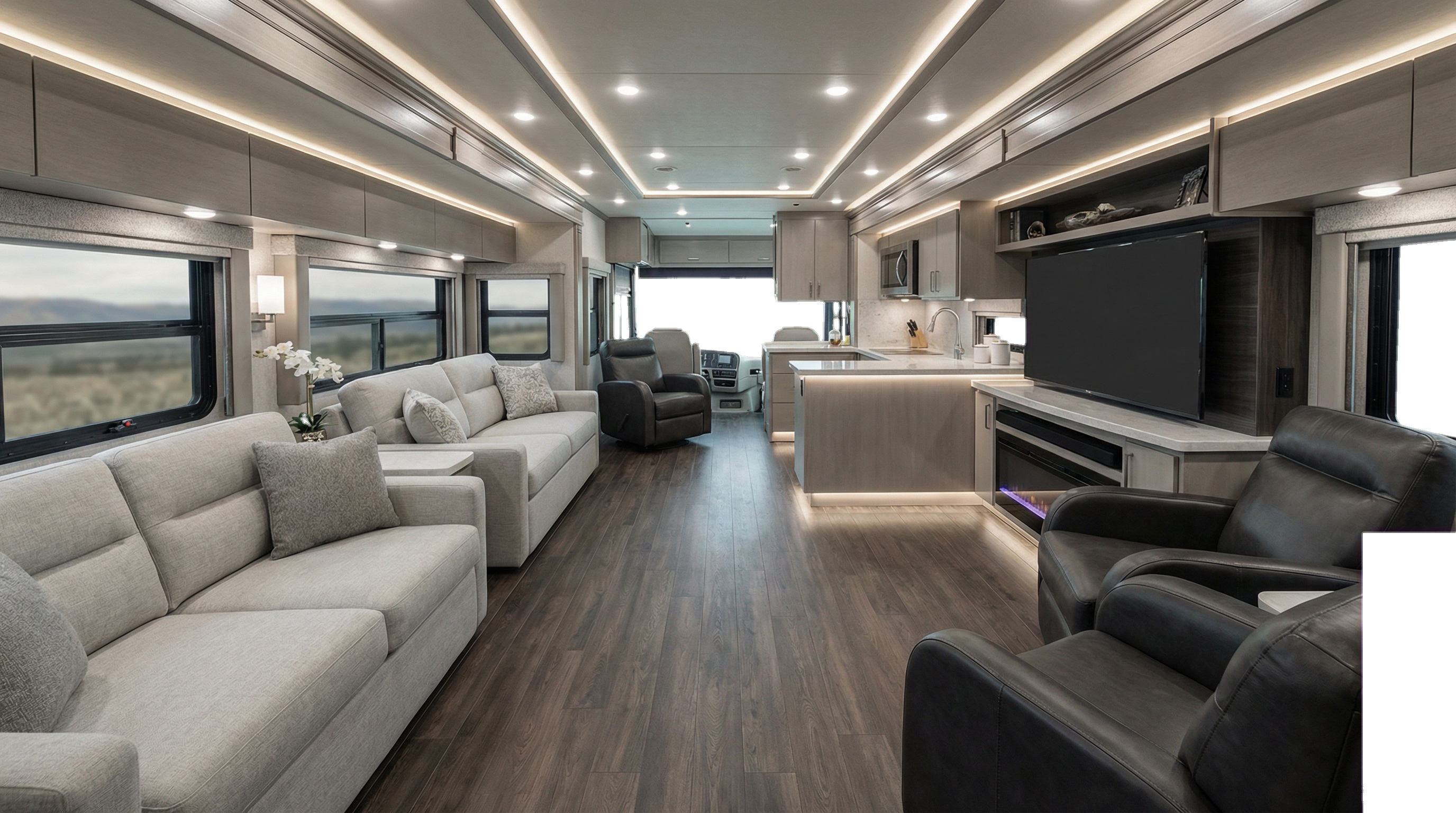 Luxury RV Interior Flooring